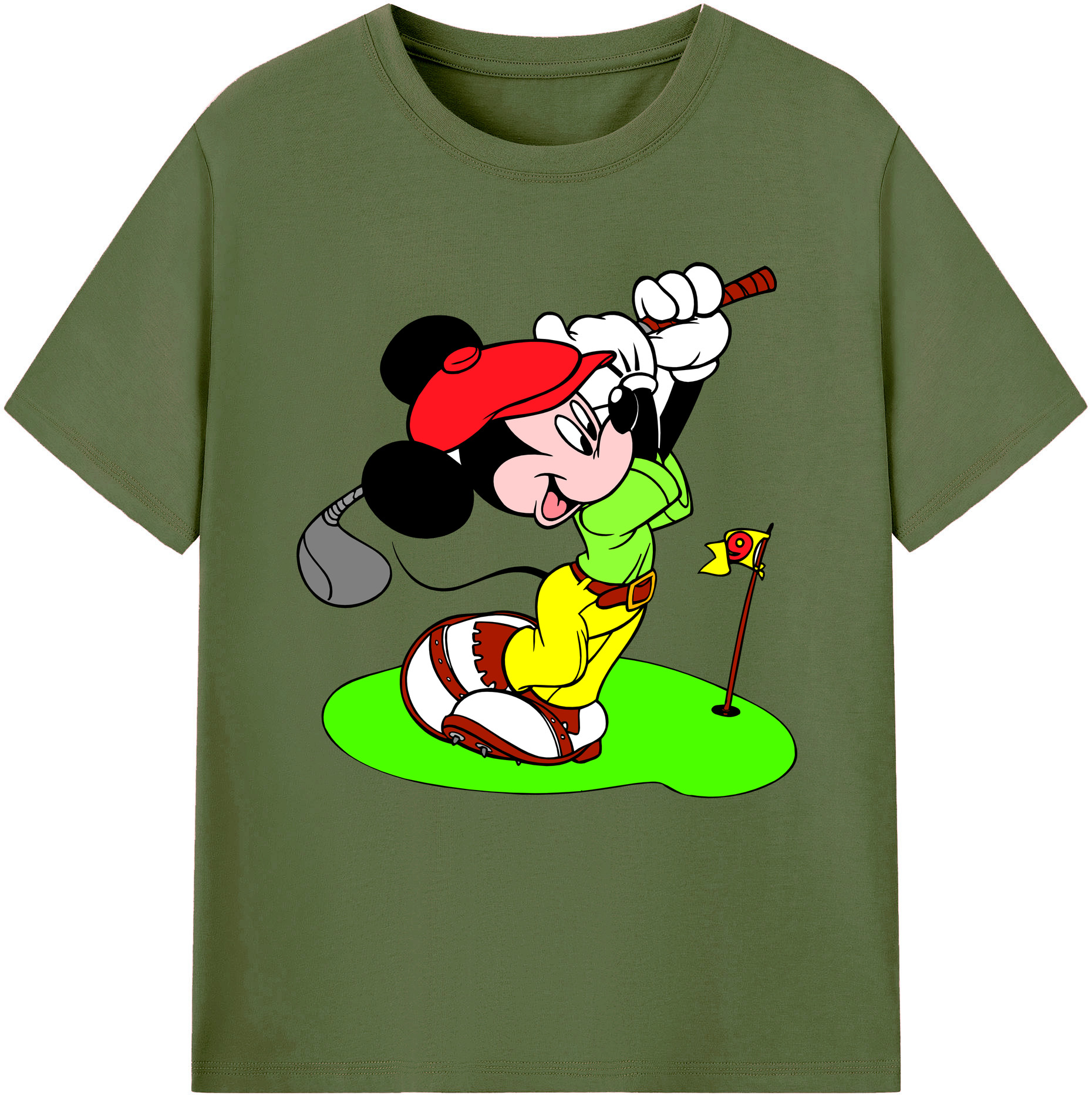 （画像用） ミッキーマウス Mickey Mouse 綿100％半袖Tシャツ（フロントプリント）